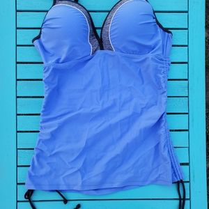 Ripples Track Strap Tankini Top